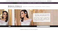 Desktop Screenshot of boglarkaszalon.hu