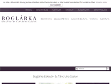 Tablet Screenshot of boglarkaszalon.hu